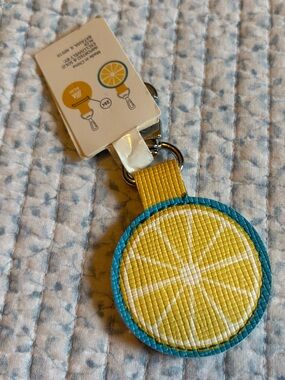 Aldi Lemon Keychain Coin Quarter Holder NWT
